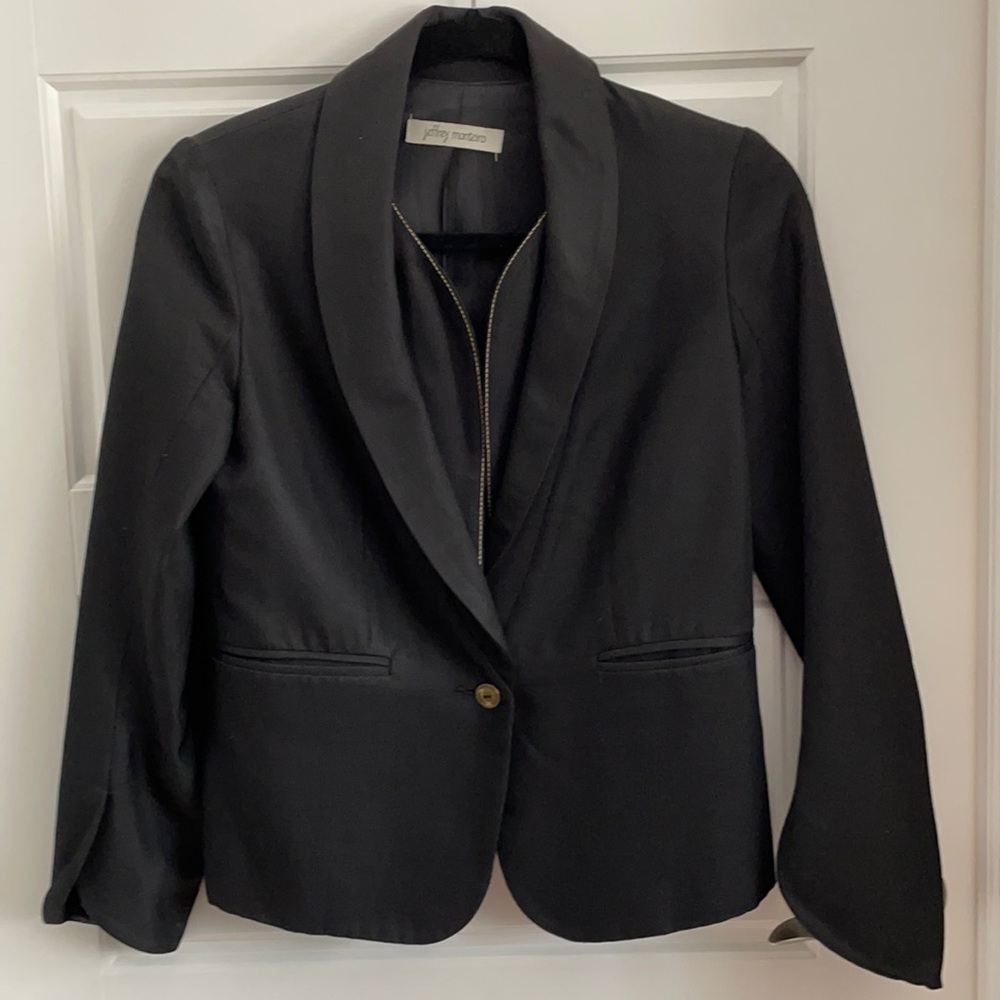 Jeffrey Monteiro Black Blazer, size 0